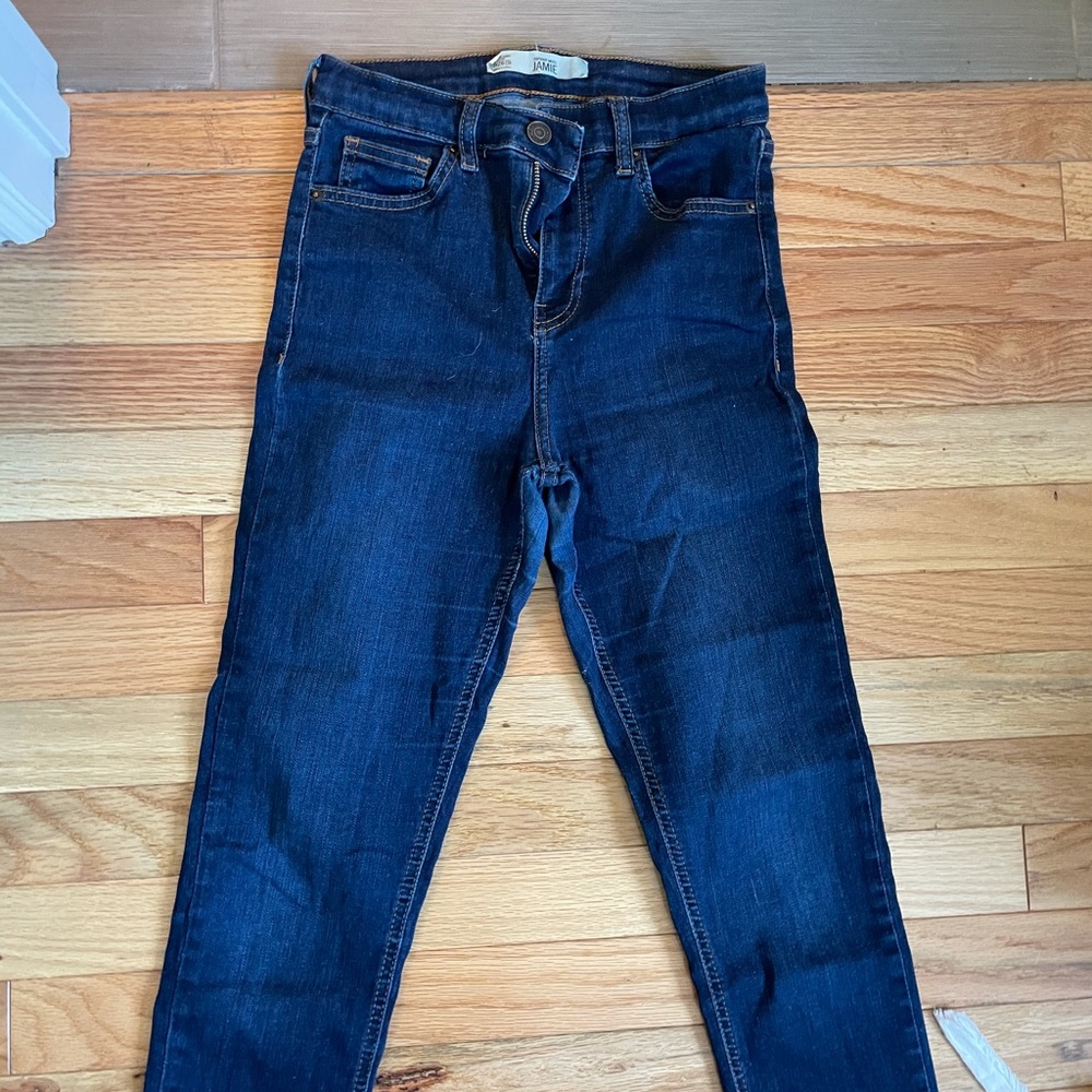 Top shop blue skinny Jean.